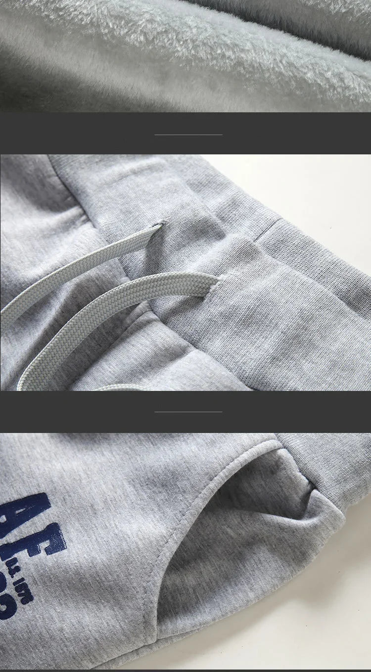 3 Pieces Set Hoodies+Vest+Pants Casual Men's Track Suit Clothing Coats Winter Thick Warm Tracksuit for Men Printed Mens Set Vest