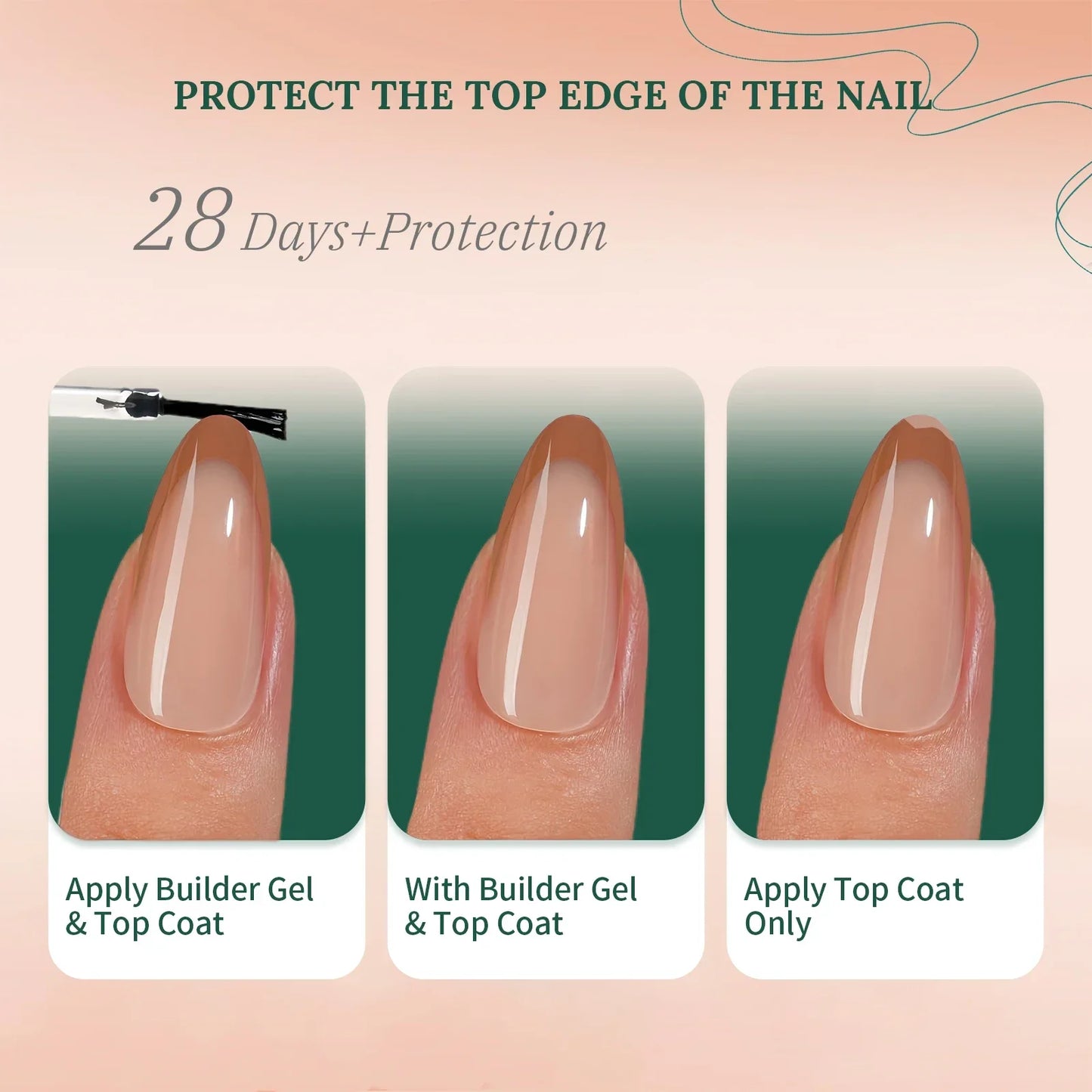 Nailpop 150Pcs French Gel Nail Tips Medium Almond Pre-Colored Press on Nails Skin Tones Soft Gel Nails False Nail Extensions.