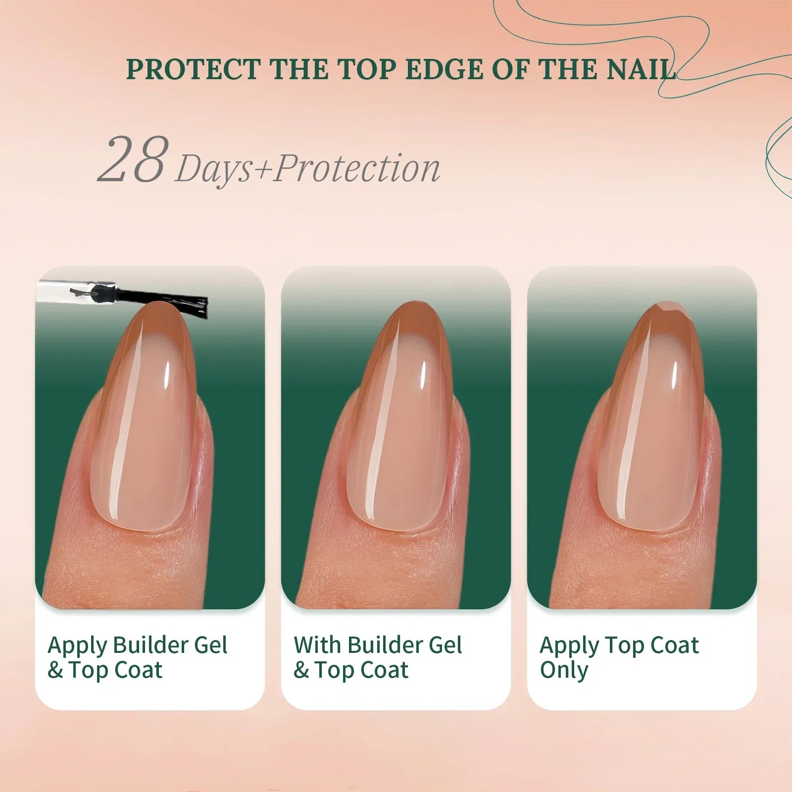 Nailpop 150Pcs French Gel Nail Tips Medium Almond Pre-Colored Press on Nails Skin Tones Soft Gel Nails False Nail Extensions.