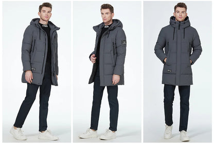 ICEbear 2023 winter jackets for men casual cotton coat mid-length Puffer parkas MWD3061D.