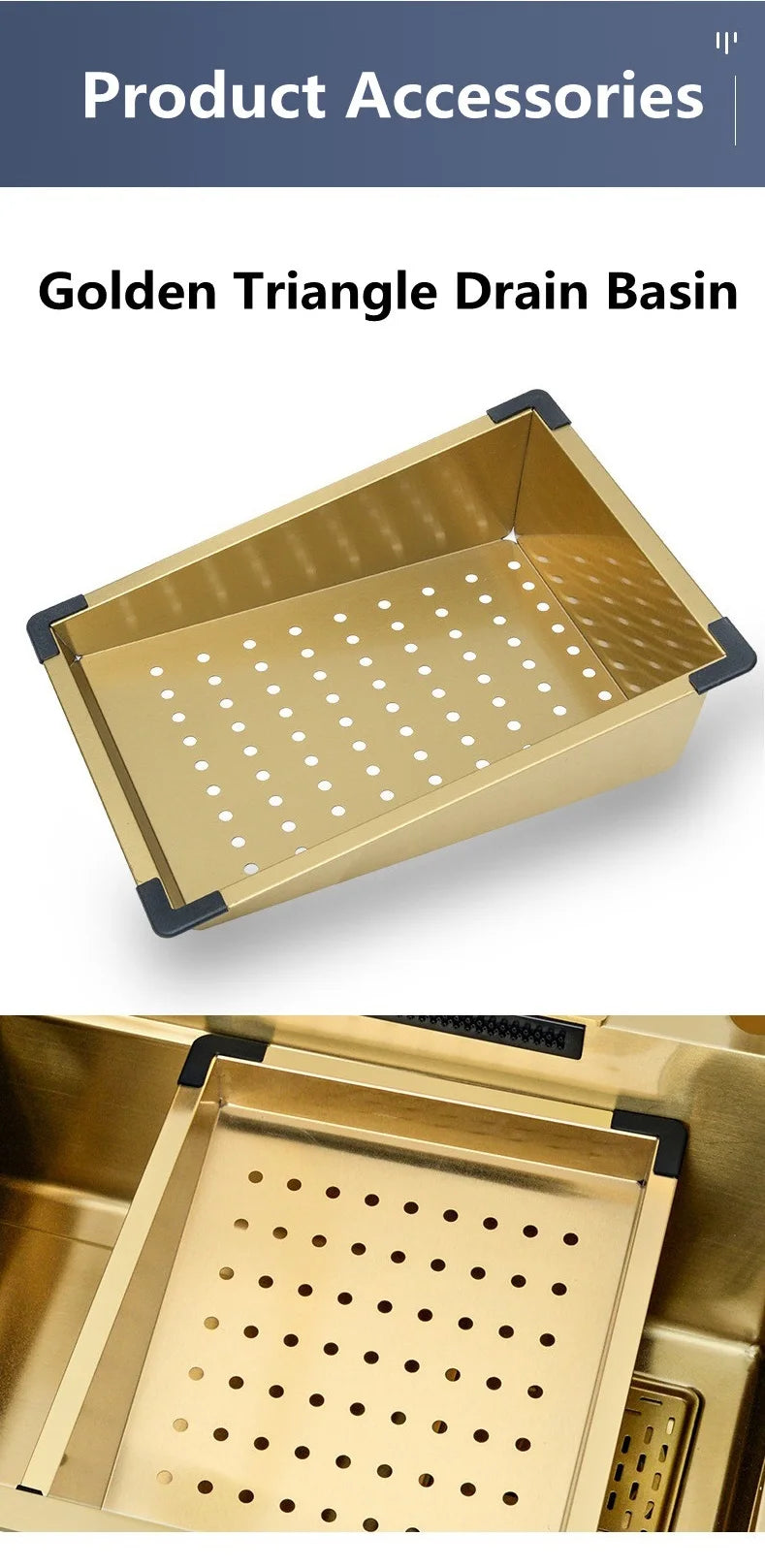 Wasserfall-Küchenspüle, Einzelschüssel, Küchenspülen, goldfarbenes Barspülbecken aus Edelstahl 304, mit Pull-Wasserhahn, Nano-Waschbecken für zu Hause ﻿