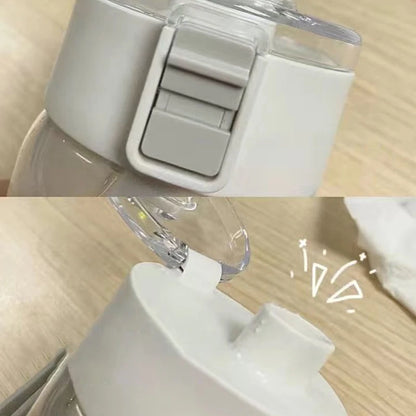 Plastic Water Bottle Water Cup with Lifting Rope Simple Large Capacity Leakproof Drop Resistant and Transparent Water Bottle.