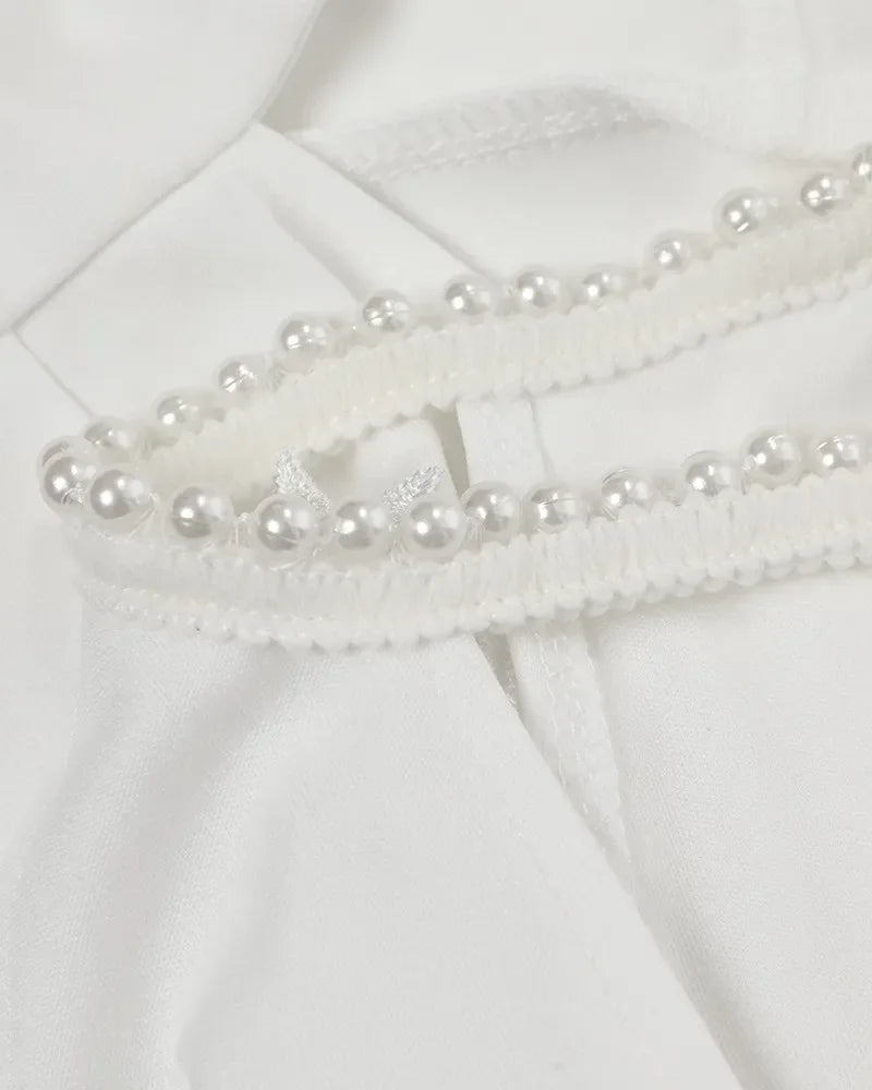 Women Jumpsuit Cutout Lace Patch Sheer Mesh Ruched High Waist Spring Summer Overall Jumpsuits Pants High Waist Pantsuit 2024.