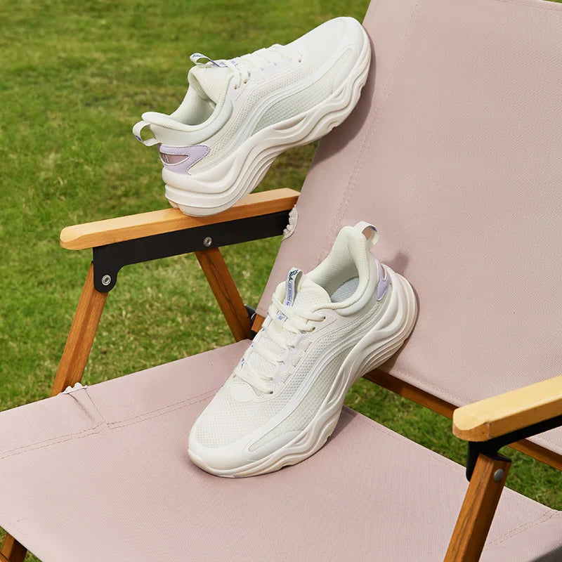 361 Degrees New Women Running RacingShock Absorbing Wear Casual All-Match Resistant Trendy Thick Bottom Female Sneaker 682412245.