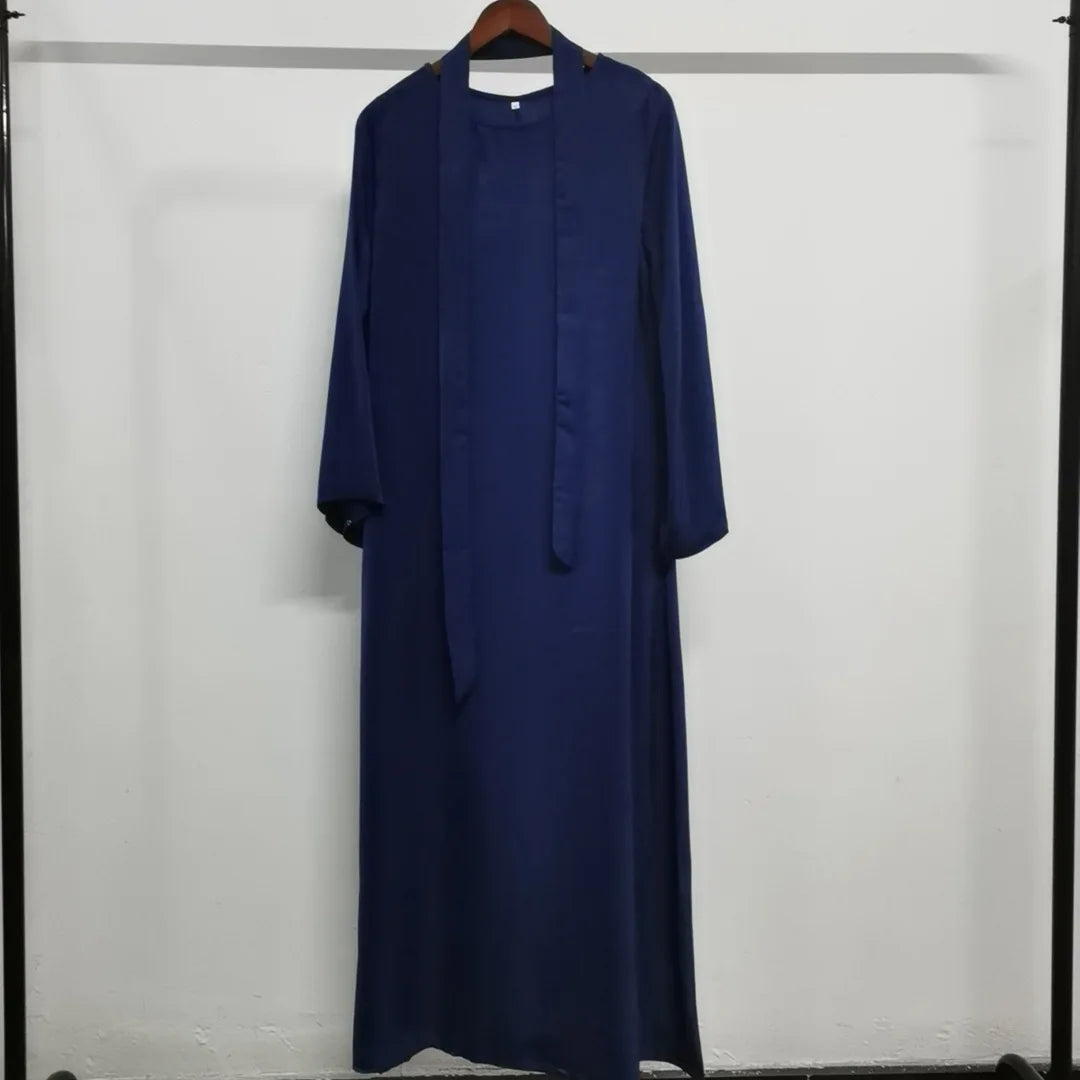 (No Scarf) Ramadan Eid Abaya Damen Dubai Luxury Kebaya Muslim Abayas Women Kaftan Long Dress Islam Dresses Caftan 9 Colors S-2XL.