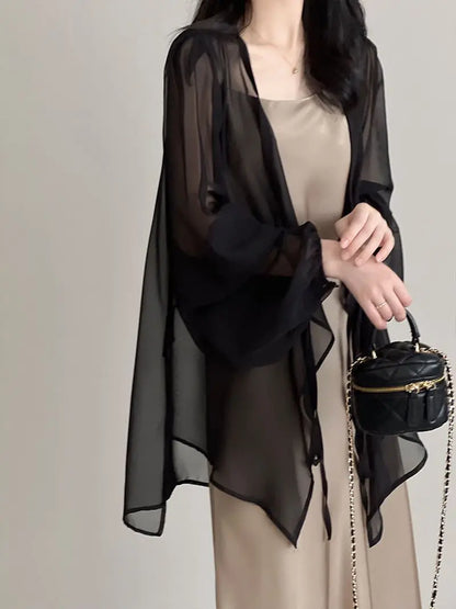 Jacken Frauen Elegante Sommer Sun-proof Zarte Mode Täglichen Lose Einfache Feste Alle-spiel Grundlegende Stilvolle Koreanische stil Puff Hülse