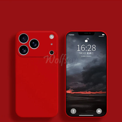 For iPhone 17 Pro Case Liquid Silicone Plain Rubber TPU Case For iPhone 17 Pro Cover Protector For iPhone 17 Air Pro Max Case.