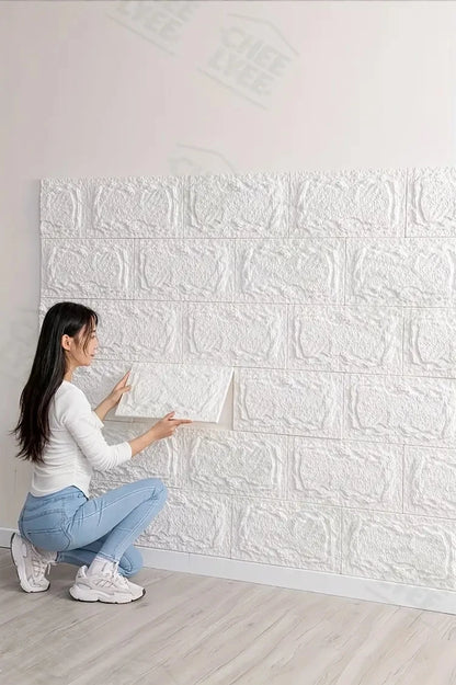 PU stone wall panel, 10 mm, realistic brick pattern, anti-mould and moisture-proof, waterproof and washable, suitable for/outdoo