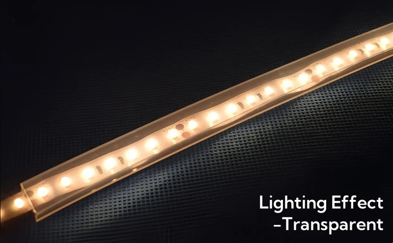 1-10m White/Transparent Neon Silicone Tube LED Rope Lamp Waterproof Diffuser Cover For 8/10/12m RGB Flexible Strip Light Channel.