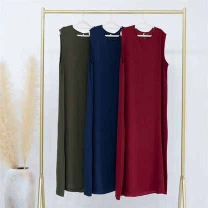 Ramadan Black White Dubai Prayer Clothes Women Turkey Islam Muslim Modest Jersey Under Abaya Dress Kebaya Robe Femme Musulmane.