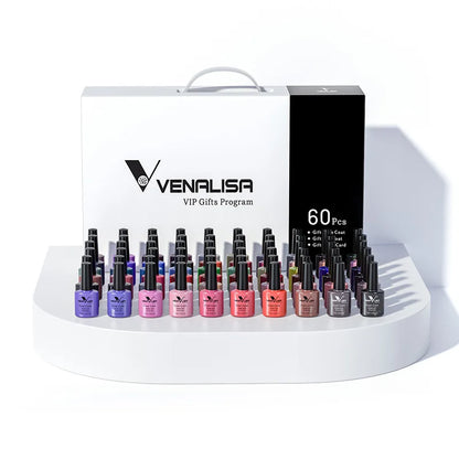 VENALISA VIP4 Kit Nail Gel Polish TPO FREE Full Coverage 36/60 Color Gel Pigment Professional Nail Art Long-lasting Gel Varnish.