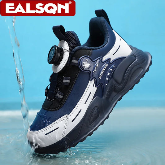 Fashion Children Shoes Boy Sneaker Non-slip School Casual Walking Shoes Leather Tennis Sport Shoes for Kids Girls 5 To 16 Years.