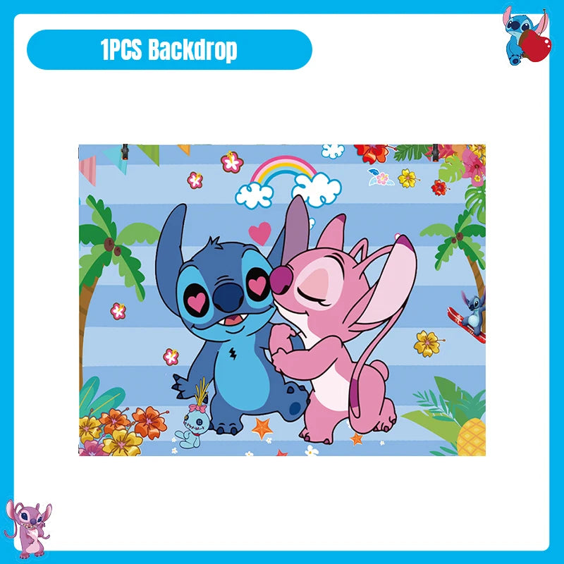 Disney Lilo und Stitch Geburtstag Party Dekoration Geschirr Tasse Teller Tischdecke Luftballons Thema Party liefert Banner Hintergrund