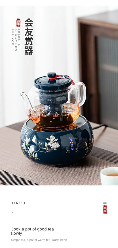 220V High-Temperature Resistant Electric Tea Stove & Tea Kettle Set for Home Use A