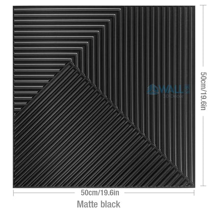 12pcs 50cm 3D wall panel Geometric lines 3D wall sticker wallpaper mural diamond design decor tile 3D mold 90's aesthetic room