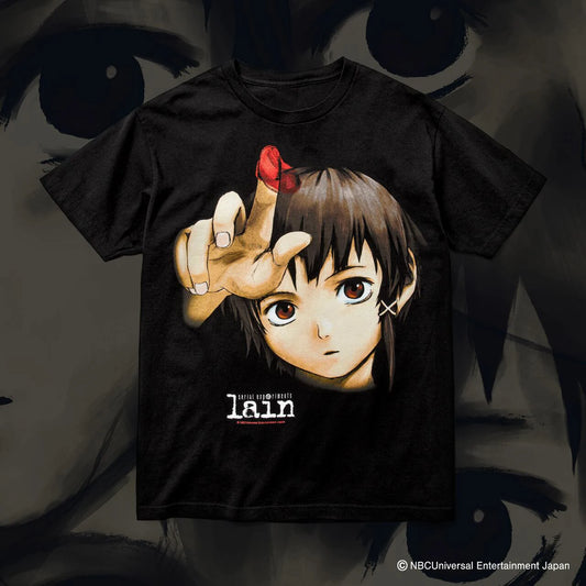 Classic Anime Serial Experiments Lain Print T-shirts Summer Men Oversized Y2k Casual Cotton T-shirts Street Hip Hop Male Clothes.