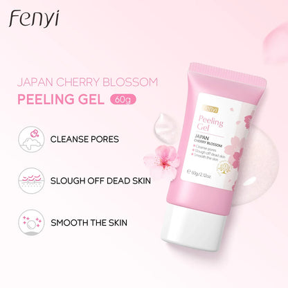Sakura Face Deep Cleaning Exfoliating Gel Skin Care Whitening Moisturizer Repair Facial Scrub Skin Care 60g.