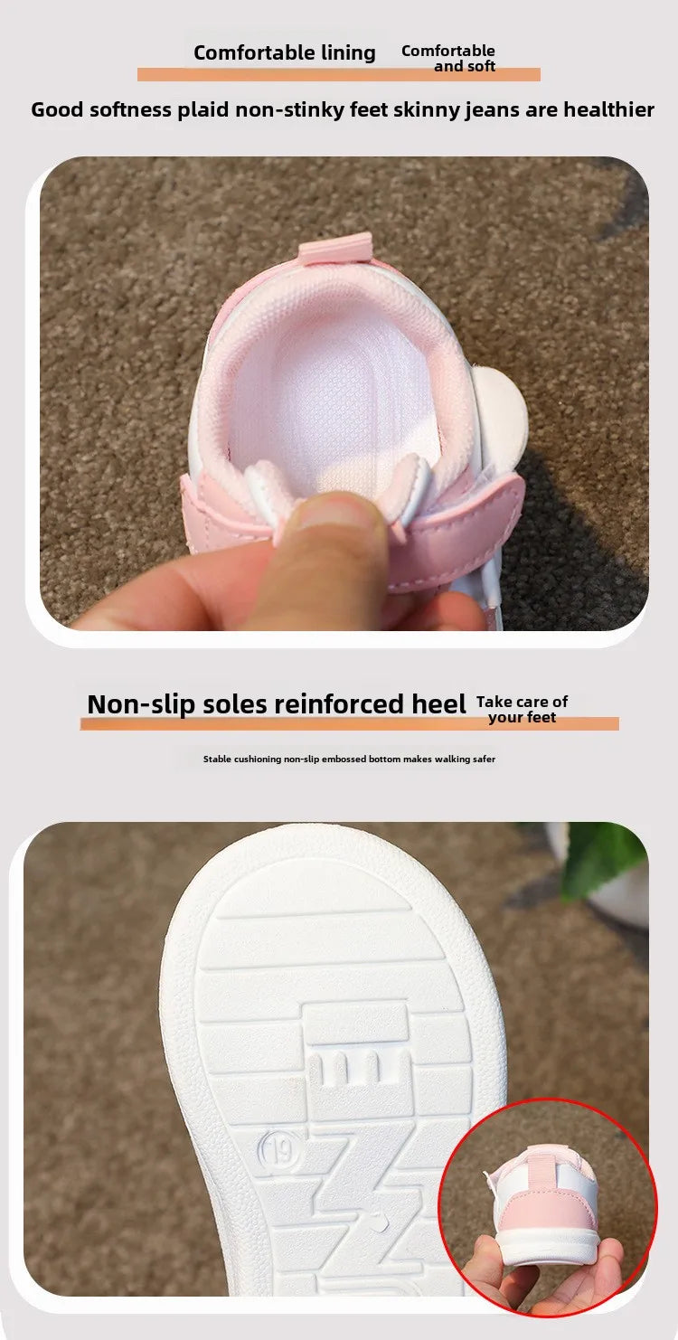 Kids Baby Sneakers Boys Girls Running Casual Footwear PU Leather Non-slip Toddler Kids Soft Comfortable Children Sports Footwear.