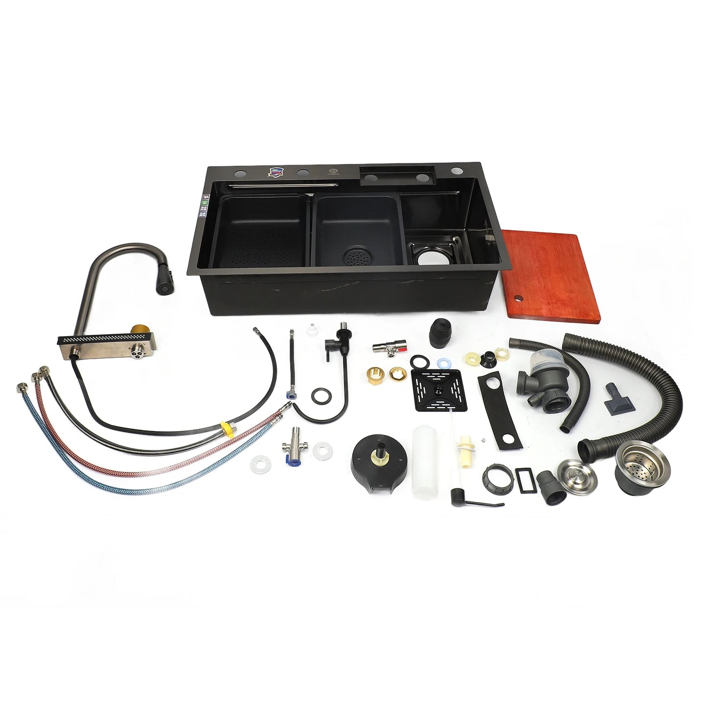 Küchenspüle, großes Fassungsvermögen, platzsparendes Unterbau-Spülbecken aus Edelstahl, rostfrei, einfache Installation für die Küche zu Hause