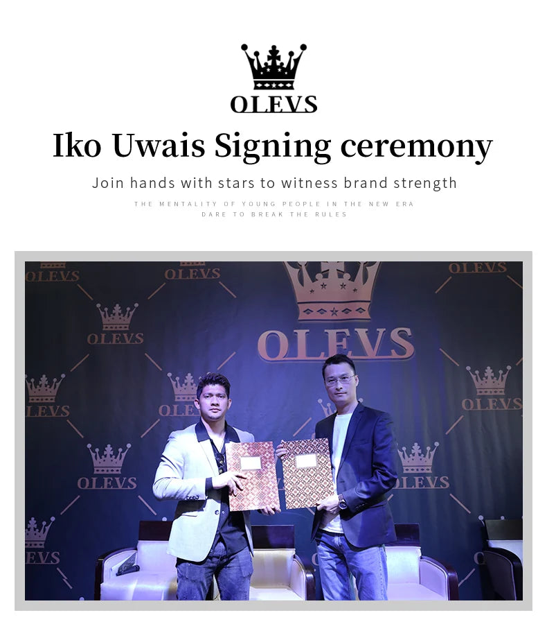 OLEVS 5593 Woman Watch Stainless Steel Waterproof Auto Date Elegant Ladies Wristwatch Luxury Original Quartz Watch for Women New.