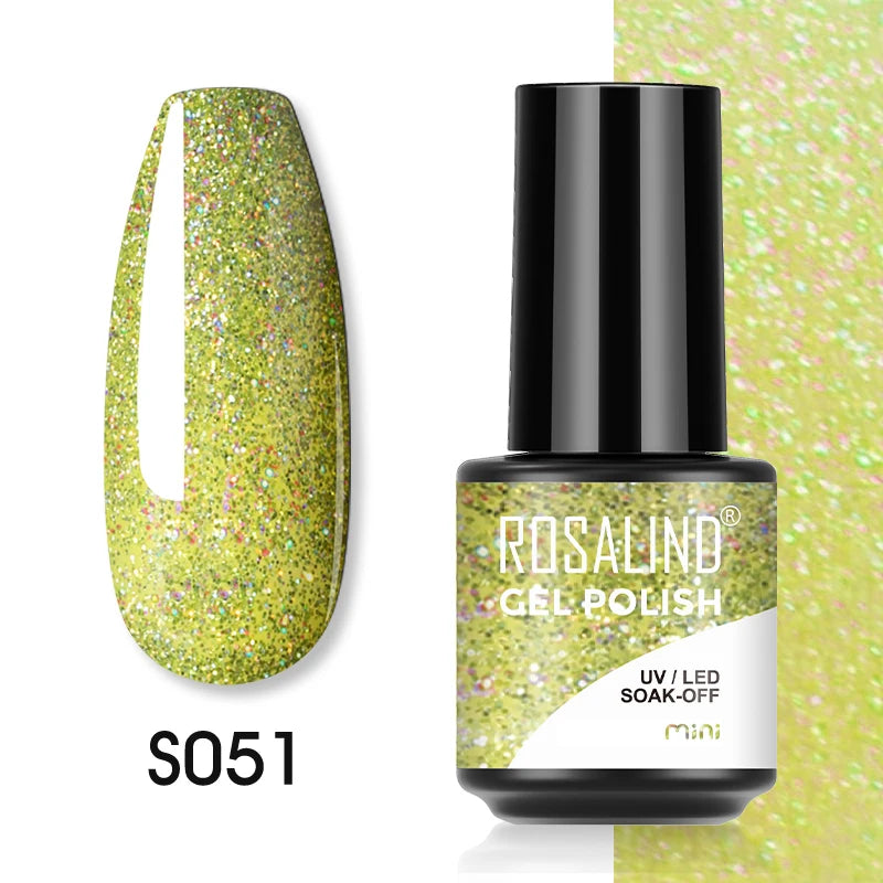 ROSALIND Red Series UV Nail Gel Hybrid Varnish Semi Permanent For Manicure Art Nail Polish Matt Base Top Coat Gel Nail Polish