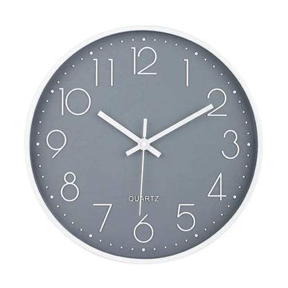 [12 Zoll 30 cm] Modische, leise, nicht tickende Wanduhr, kreative dreidimensionale Wanduhr mit digitaler Skala für Wohnzimmer und Schlafzimmer