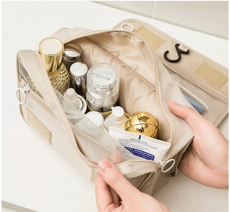 High Quality Women Makeup Bags Travel Cosmetic Bag Toiletries Organizer Waterproof Storage Neceser Hanging Bathroom Wash Bag.