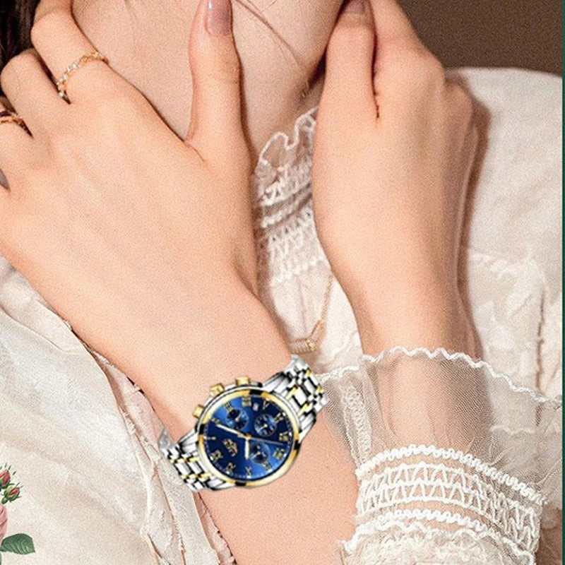 LIGE 2024 New Fashion Women Watches Ladies Top Brand Luxury Creative Steel Women Bracelet Watches Female Quartz Waterproof Watch.