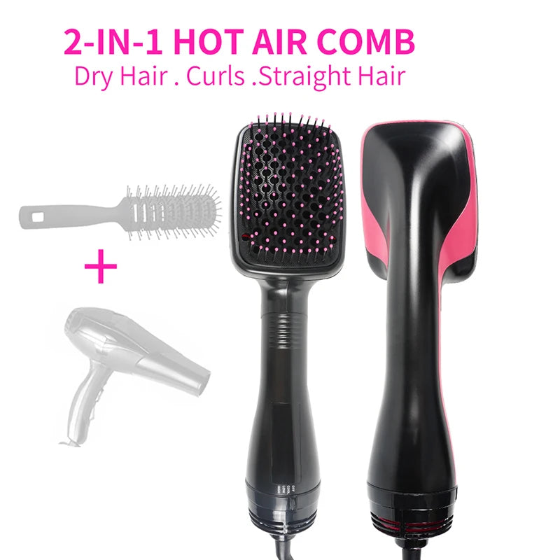 Hot Selling Hair Dryers One-Step Electric Hot Air Brushes Travel Hair Dryers Brush Salons Professional Styling Tools.