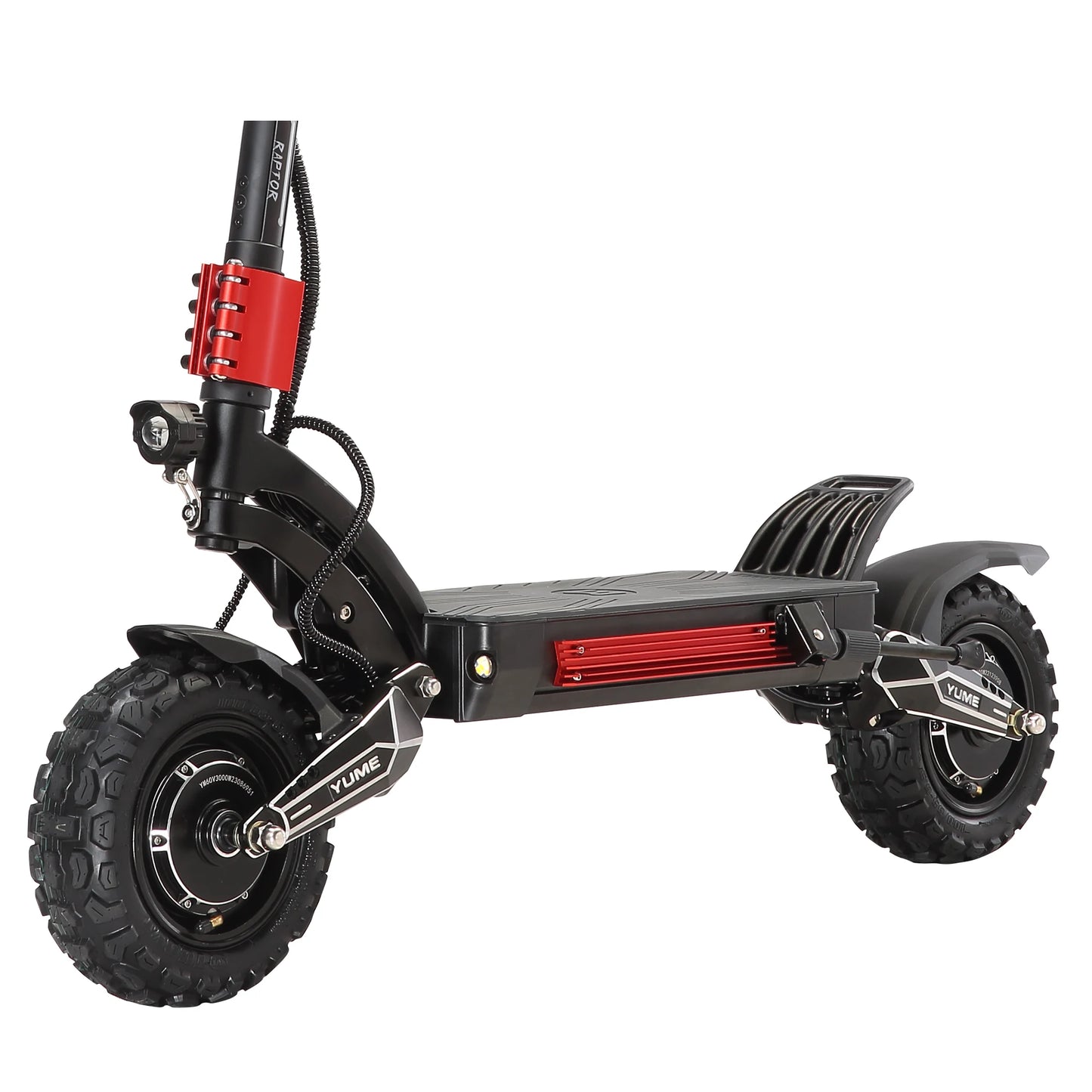 YUME Raptor 2*3000W Dual Motor Electric Scooter Adult Foldable Off Road Electric Scooter 60V-30AH Max Speed 85KM/H.