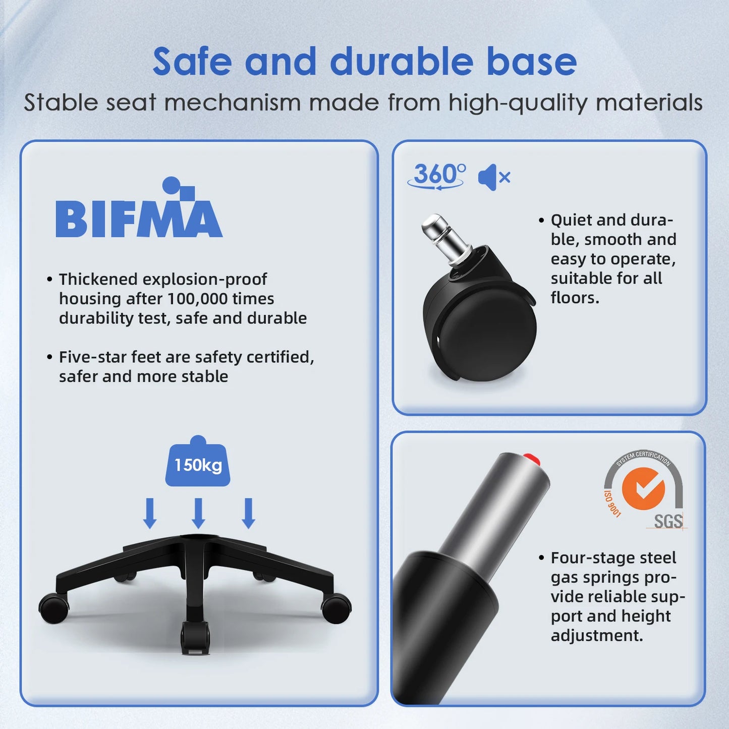 aiibottech Bürostuhl Ergonomische Liege 90er ° -125 ° ,Schreibtischstuhl mit Lordosenstütze, verstellbarer Computerstuhl, Wohnzimmerstühle