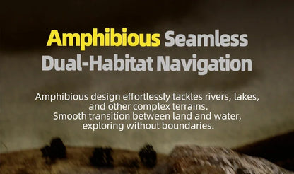 Q210 Amphibious Rc Car Dual Control 4WD Off-road Remote Control Waterproof Vehicle 2.4G Electric Climbing Crawler Toys for Kids.