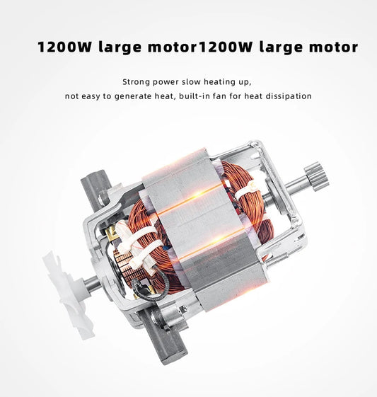 DIVEDEER Meat grinder household electric stainless steel cooking stirring garlic mince mince machine small garlic puree.