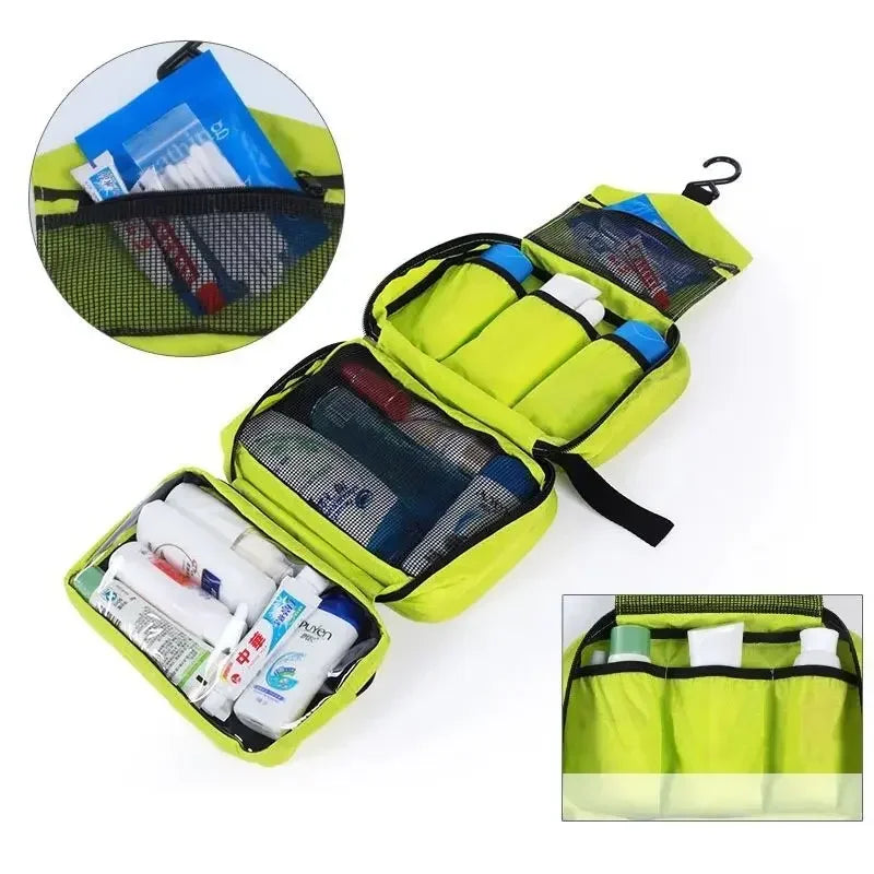 Hanging Men's Toiletry Bag Large Waterproof Cosmetic Bags Travel Organizer Lady Toiletries Makeup Toilet Foldable Bathroom Kit.