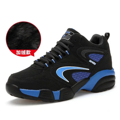 Winter Warm Couple Casual Sneakers Fashion Leather Outdoor Sport Running Tenis Men Non-slip Big Size 48 Trainer Men’s Snow Shoes