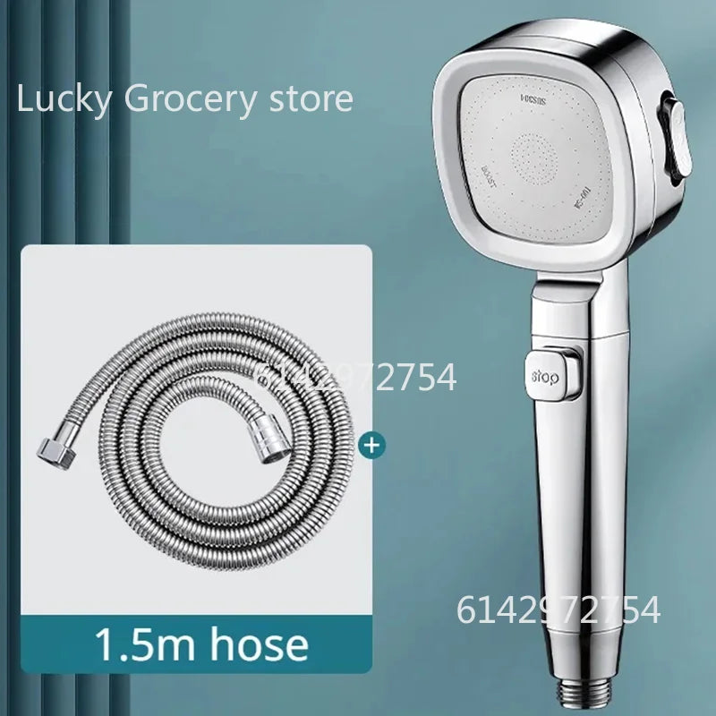 New High Pressure Shower Head 3 Modes Adjustable Filter Shower Head Set Smart Bathroom Shower Head Accessories Sprayer 2025