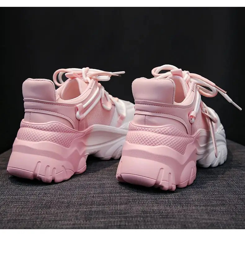 Women's Shoes Casual Shoes Spring Sneakers Platform Woman-shoes Tennis Female Fashion Thick Sole 2024 Roses Trainers Increased I.