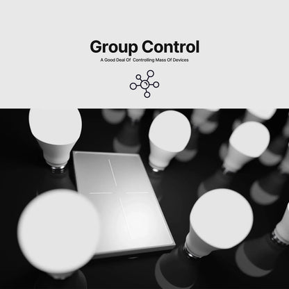 MOES Tuya ZigBee Star Feather Schalter US Smart Air Touch mit neutraler Lichtszene 2in1 APP-Fernbedienung mit Alexa Google Home