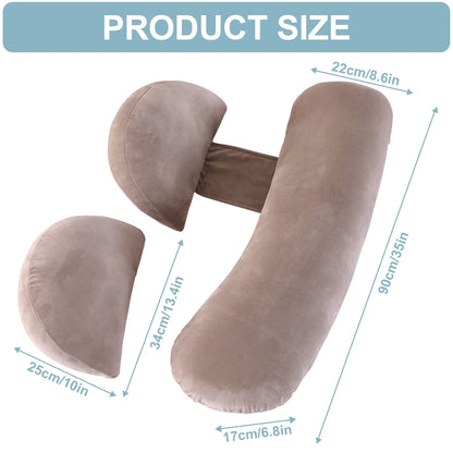 Wedge Pregnancy Pillow for Sleeping 2024 Adjustable Comfort Full Body Pillow Support Pillow for Pregnant Maternity Body Pillow