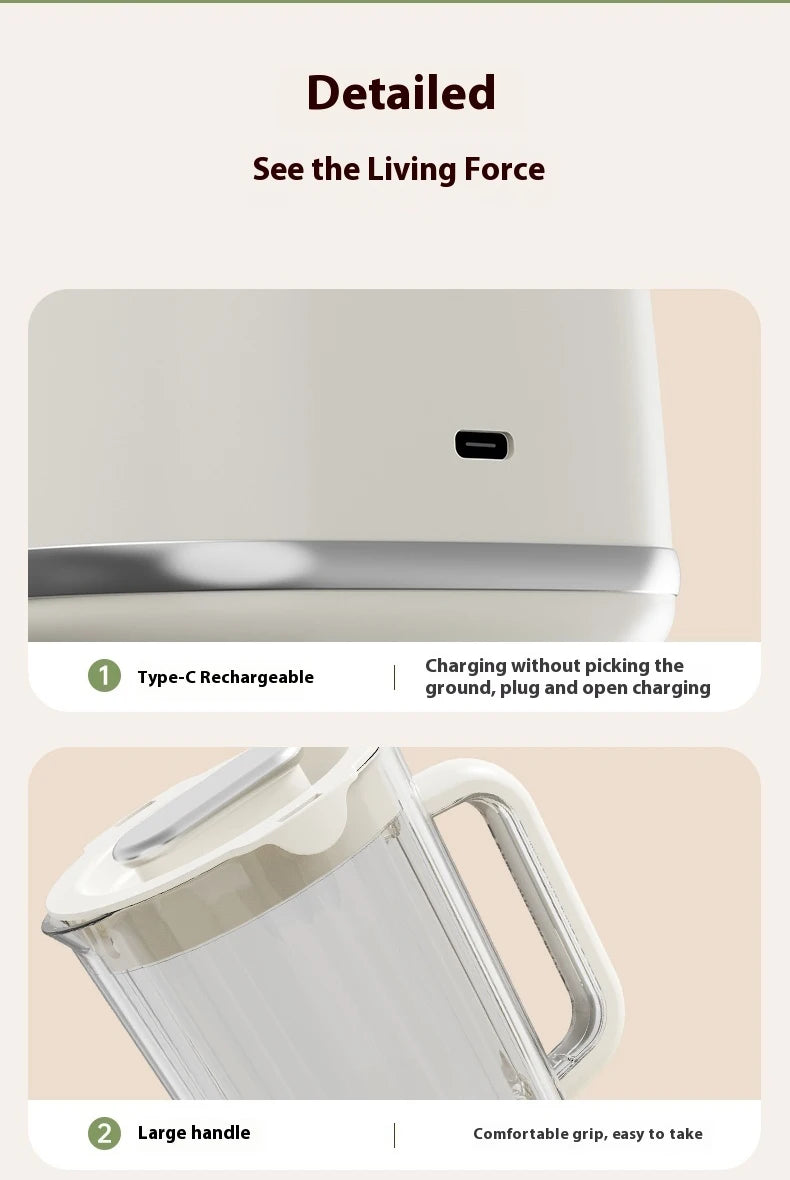 Portable Fruit Juicer Machine Electric Juicer Blender Rechargeable Household Juice Squeezer Mixer Juice Blenders for Kitchen