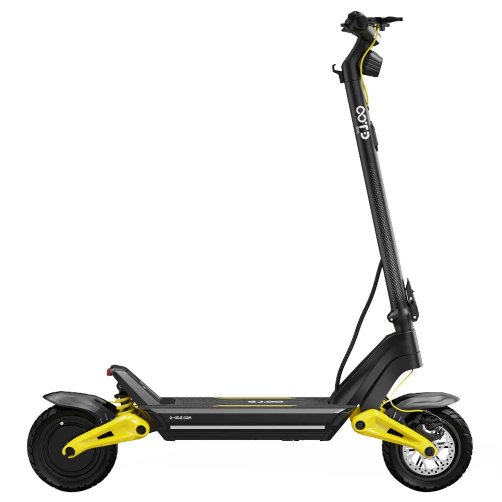 OOTD S10 Folding Electric Scooter 10 Inch Tires 1400W Motor 25km/h Max Speed 48V 20Ah Battery for 60-70km Range 120KG Max Load.