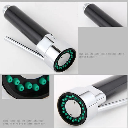 Kitchen pull-out faucet nozzle handheld ABS faucet water-saving high-pressure nozzle bathroom sink faucet replacement