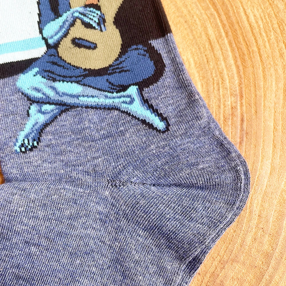 Autumn winter Retro Women Art Van Gogh Mural World Famous Oil Painting Series Men Socks Funny Socks.