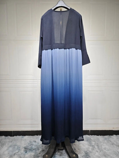 Ramadan Open Chiffon Kimono Abaya Kaftans Turkey Islam Muslim Dress Prayer Clothes Women Djellaba Kebaya Robe Femme Musulmane