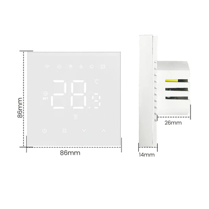 AVATTO Tuya WiFi Matter Smart Thermostat WaterGas Electric Floor Heating Temperature Controller For Alexa Google Apple HomeKit