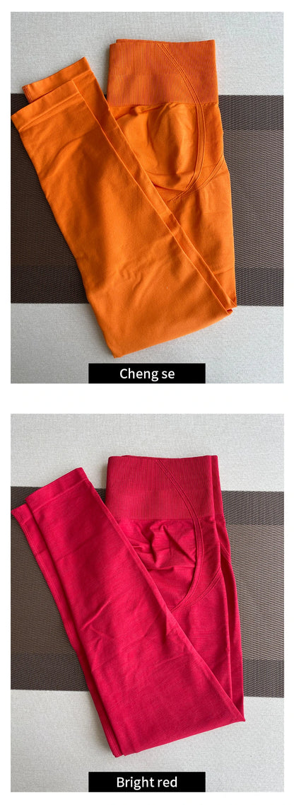 TKITK Seamless Tight Pants Gym Leggings Womens Workout Yoga Pants Soft High Waist Outfits Fitness Sports Wear.