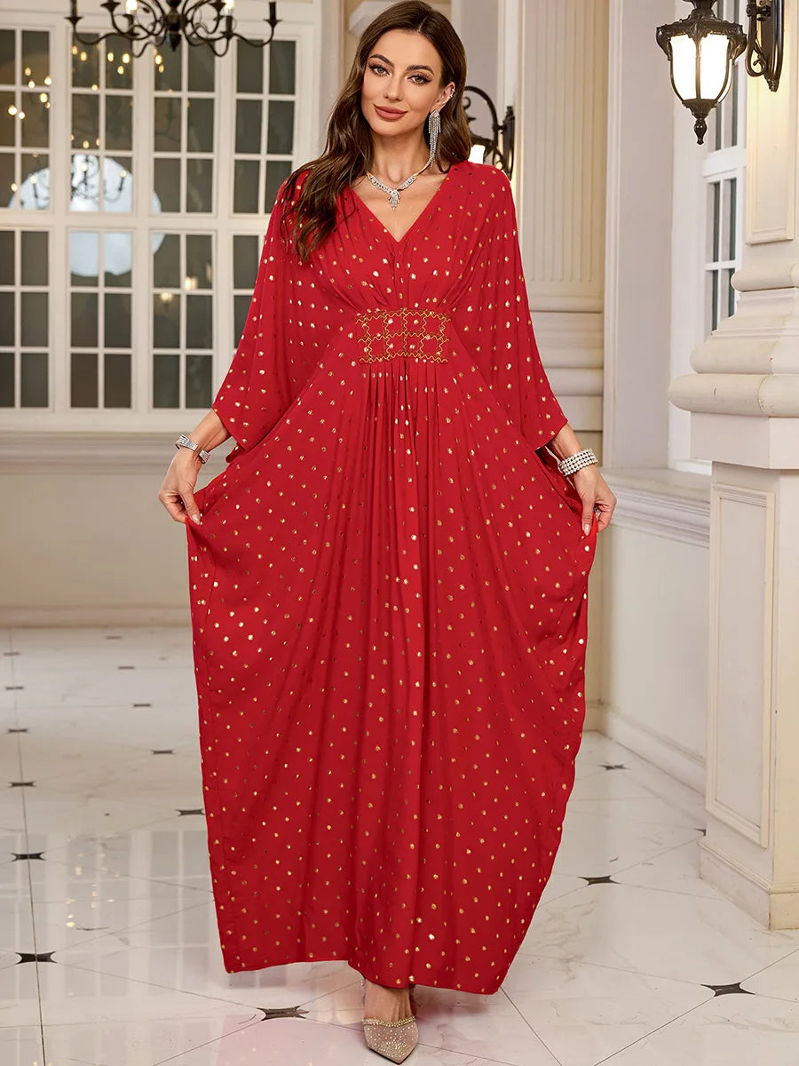 Frauen bestickte lange Kaftane Plus Size Kaftan Kleider Strand Badeanzug Cover Up Moomoo Kleid marokkanische Robe.