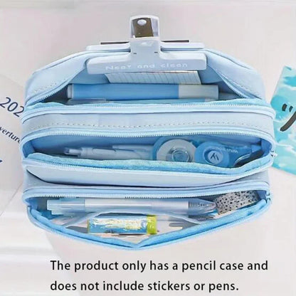 Chic Einfarbig Bleistift Fall Koreanische Einfachheit Transparent Stift Tasche Große Kapazität Organizer Tasche Schule Liefert Schreibwaren tasche.