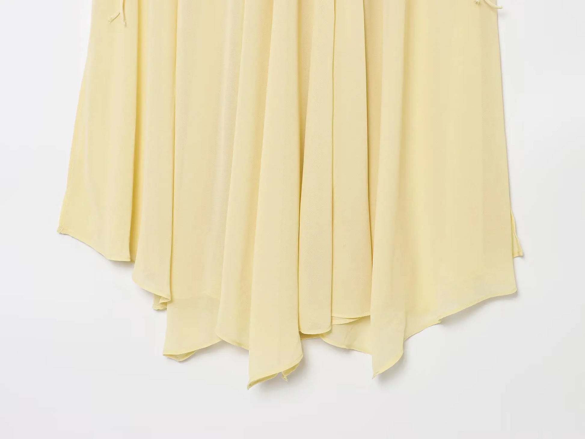 YENKYE New Fashion Side Drawstring High Waist Elegant Yellow Skirt Women Holiday Summer Loose Chiffon Midi Skirts faldas mujer.