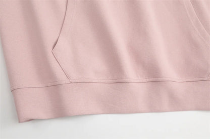 GIBSIE Plus Size Kängurutasche Kordelzug Hoodies Damen Herbst und Winter Kapuze Langarm bedruckt lose Sweatshirt Tops.